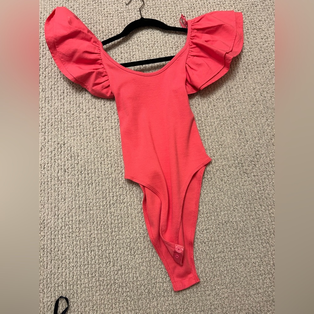 Hot pink Zara bodysuit